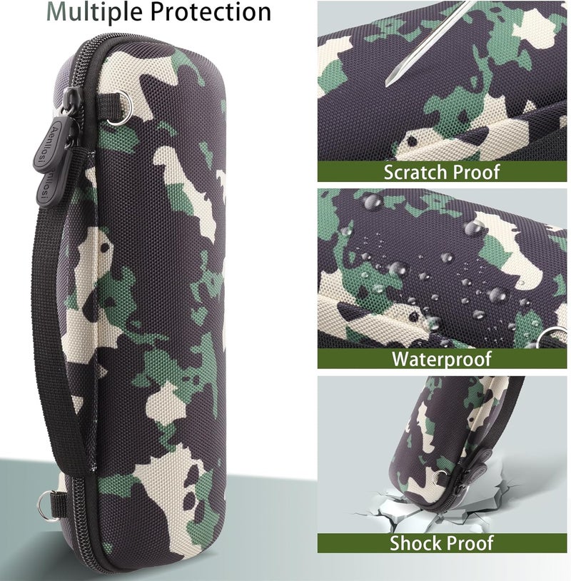 Aenllosi حافظة صلبة لمكبر الصوت بلوتوث JBL Flip 7/ Flip 6/ Flip 5 مع حزام كتف قابل للتعديل، تمويه (حافظة فقط) - Image 3